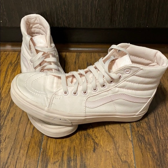 light pink high top vans